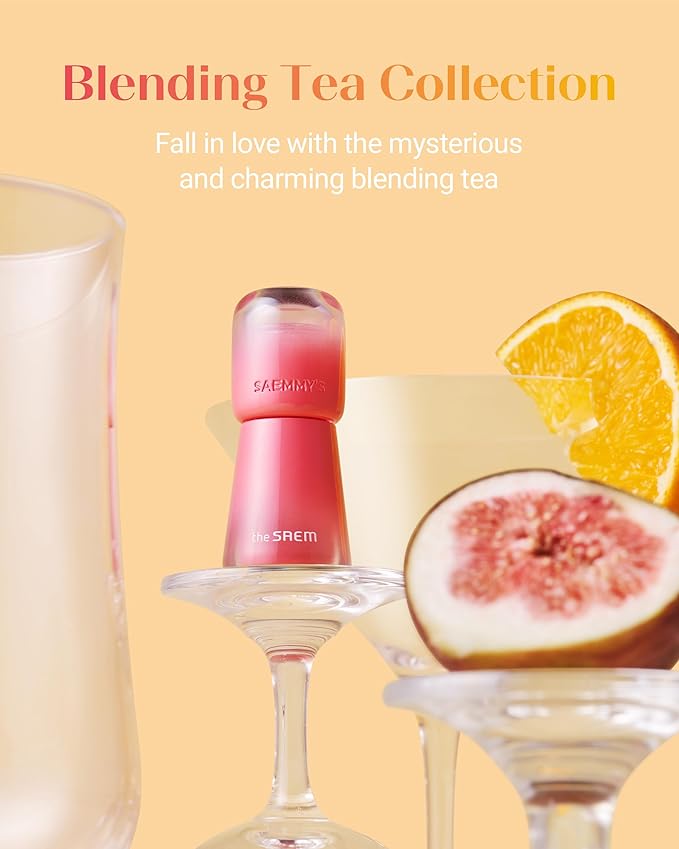 THESAEM Saemmy's Ade Shot Tint - Korean Lip Titnt, Water Gel Lip Stain with Plump Glowy Moisturizing Finish, Buildable Radiant Gloss, Long-Lasting Comfort, 0.1 fl.oz. (04 Violet Gin)