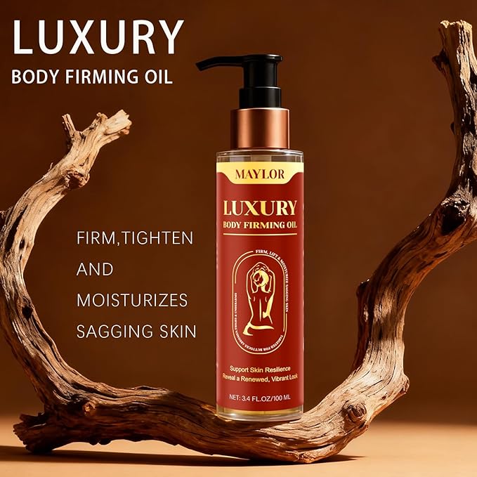 Luxury Body Firming Oil for Hydration & Elasticity, Vitamin E Enriched with Botanical Blends, Lightweight Glow Formula for All Skin Types, Non-Greasy Full Body Treatment (1)