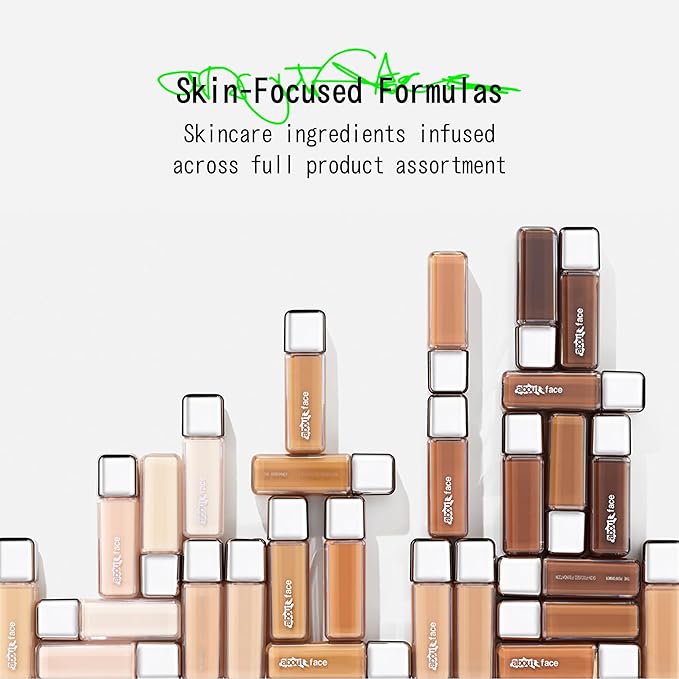 about-face THE PERFORMER Skin-Focused Foundation D3Neutral – Medium Coverage, Long-Wear, Breathable & Buildable Base – Clean, Vegan, Hydrating Formula with Blue Agave & Chlorella – 1.08oz