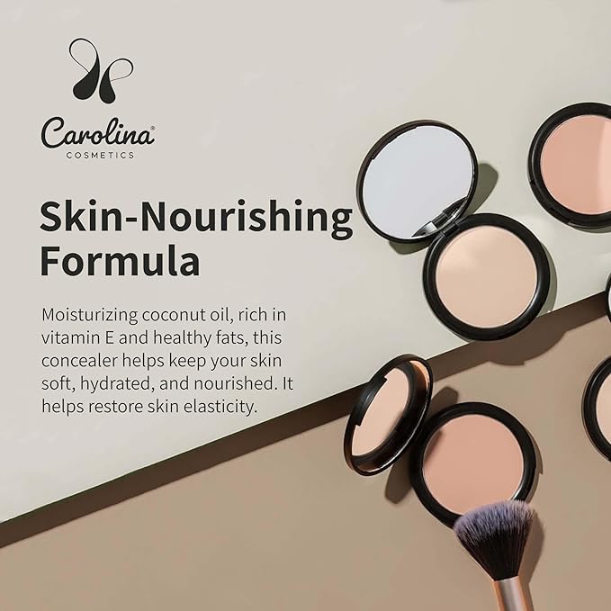Candelilla Cream Concealer - Taupe Color - Vegan, Gluten-Free, Non-GMO - Minimizes Dark Circles, Blemishes, Redness & Uneven Skin Tone with Shea Butter & Coconut Oil - 0.11 oz