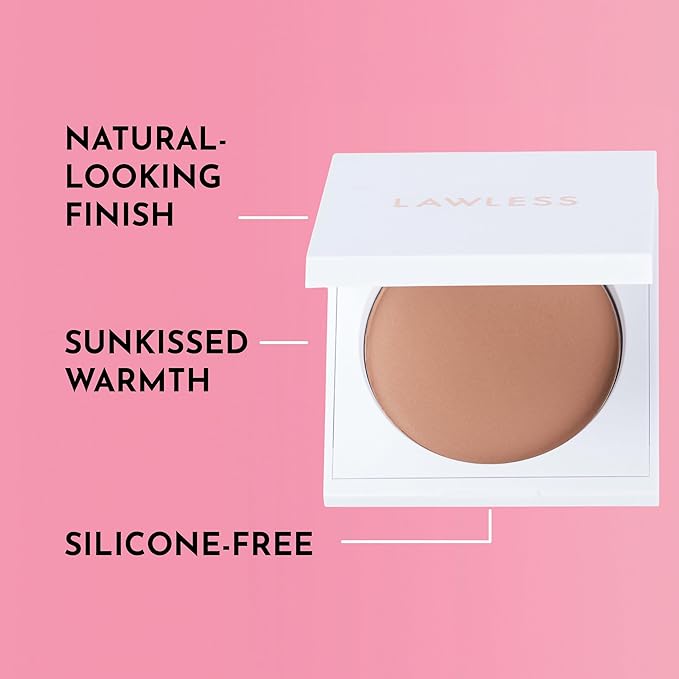 LAWLESS Women's Talc Free Velvet Matte Bronzer, Golden Hour, 0.3 oz/ 11 g