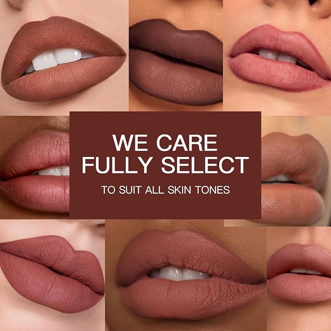 USHAS Lipstick and Lip Liner Combo Set 2 in 1 Waterproof Lipstick for Women Lip liner Set Long Lasting Lipstick, Matte Lipstick Pen with Lip Liner Set Makeup Kits (S10, Pack of 1)