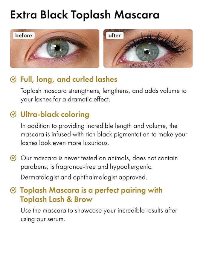 Extra Ebony Mascara with Keratin, Panthenol and Vitamin E