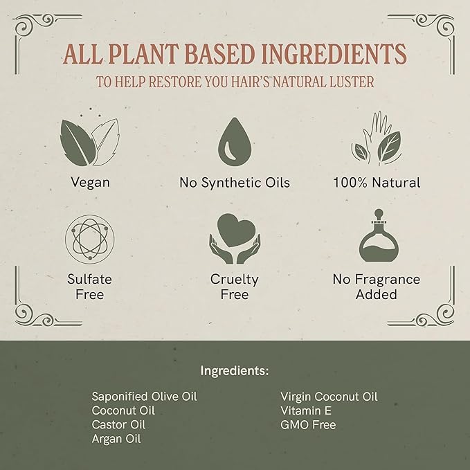 J·R·LIGGETT'S All-Natural Shampoo Bar, Jojoba and Peppermint Formula-Supports Strong and Healthy Hair-Nourish Follicles with Antioxidants and Vitamins-Detergent and No Sulfate, One 3.5 Ounce Bar