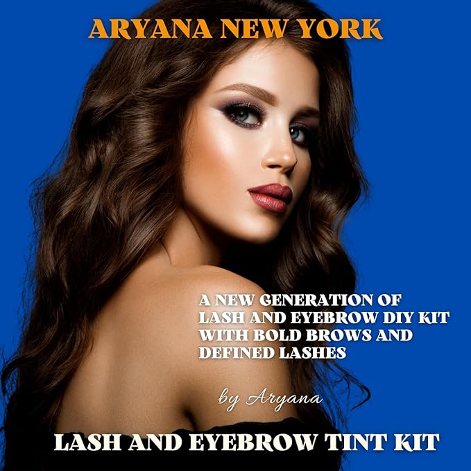 ARYANA NEW YORK LASH AND EYEBROW KIT - Up to 10 Applications - Black and Brown 5 ML - With Brow Brush
