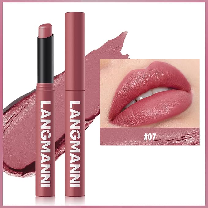 MĒTYSUR Matte Lipstick - Non-Sticky, Long-Lasting & Waterproof Lipstick for Women, Richly Pigmented, Hydrating Lip Makeup with Smudge-Proof Formula, 1 Count, 0.07oz