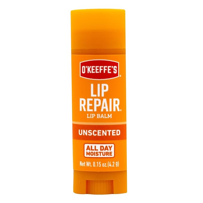 O'Keeffe's Lip Repair Unscented Lip Balm for Dry, Cracked Lips - Stick (3 Pack) - Moisturizer for Very Dry Lips