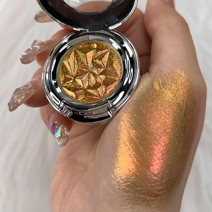 CHARMACY Duochrome Eyeshadow, Insane Shifters Chameleon Eyeshadow, Creates High-Impact, Metallic Eye Looks, 100% Vegan and Cruelty Free (Chameleon-#802, 0.06 Ounce (Pack of 1))