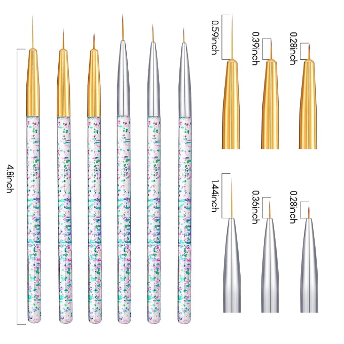 12 Pieces Eyeliner Brushes Set, Slanted Makeup Gel Eyeliner Brush Line Fine Bent Eyeliner Brush Pointed Round Makeup Brush Angled Eyeliner Makeup Tool for Girls Women Cosmetic Applicators