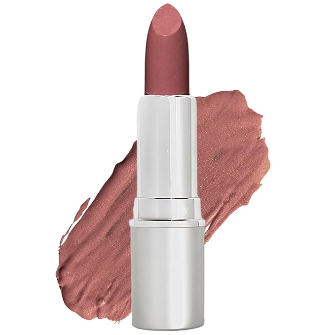 Honeybee Gardens Truly Natural Long Lasting Lipstick, Paradise, Light Pink with Peach Undertones, Naturally Hydrating & Nourishing, Vegan, Gluten-Free & Cruelty-Free, 0.11 oz / 3 g