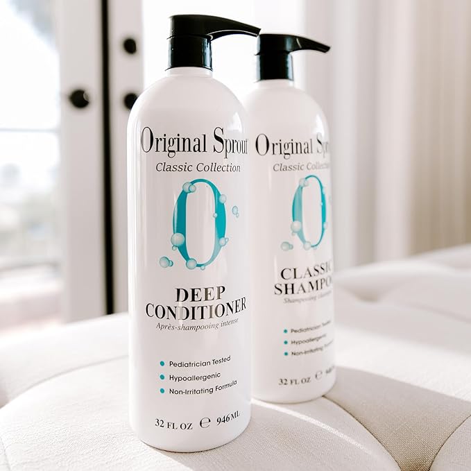 Original Sprout Deep Conditioner for All Hair Types, Vegan Conditioner, 32 oz. Bottle