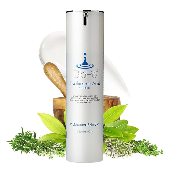 Hyaluronic Acid Face Moisturizer with Hyaluronic Acid – 50 ml Hydrating Cream for Face, Restores Natural Moisture, Reduces Wrinkles & Firming, – Made in USA