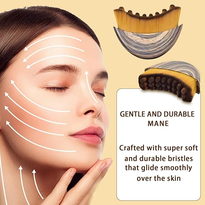 New Lymphatic Contour Face Brush, Lymphatic Drainage Massager for Face,Ergonomically Designed to Fit The Skin Precisely and Relieve Fatigue