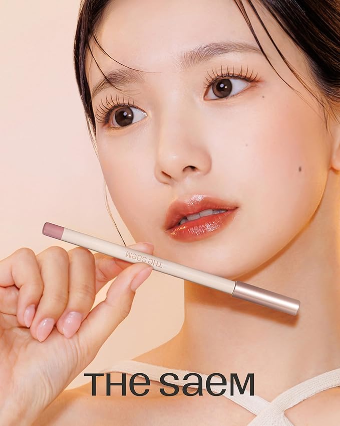 THESAEM Cover Perfection Lip Pencil - Slim, Easy-Blend & Overlip Makeup, Creamy Matte Lip Liner, Long-Lasting with Built-In Sharpener (06 Oat)