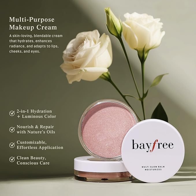 Multi Glow Balm, Cream Blush for Cheeks, Blush Balm Face Makeup, Radiant Finish, Hydrating, Creamy, Lightweight & Blendable Color, Face Makeup, 0.63 Oz