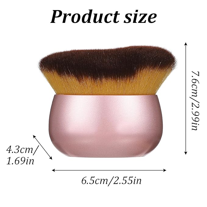 Extra Large Body Makeup Brush For Self Tanner Leg Makeup Bronzer Blend Wet Dry Use Oval Face Back Make Up Brush Mousse Blending Brushes for Provides More Even Pretty Application