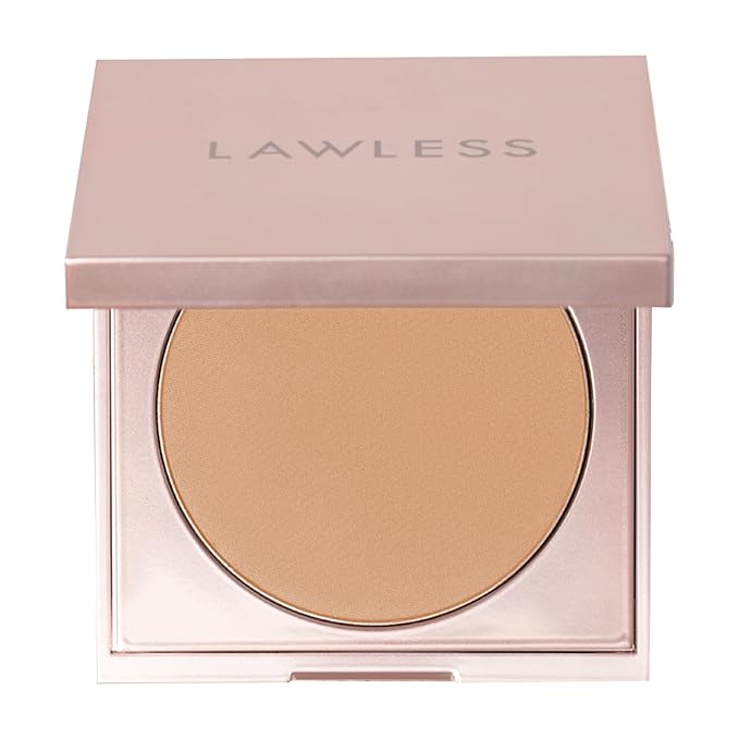 LAWLESS Talc Free Skin Smoothing Powder, Medium, Tan, 0.34 Ounce