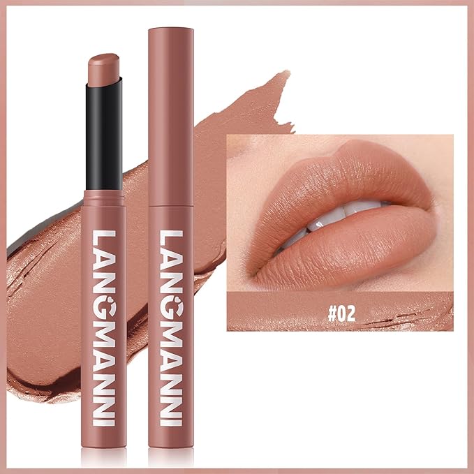 MĒTYSUR Matte Lipstick - Non-Sticky, Long-Lasting & Waterproof Lipstick for Women, Richly Pigmented, Hydrating Lip Makeup with Smudge-Proof Formula, 1 Count, 0.07oz