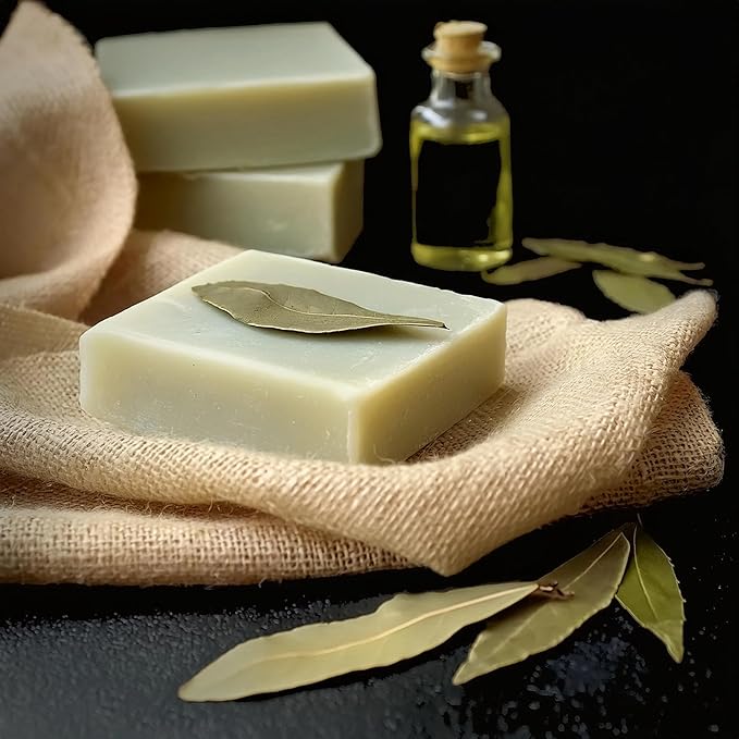 Olive Oil Soap Bar - Include Laurel oil 100% Pure Natural & Artisan Crafted Quality, Organic and Vegan. Full Body Soap for Women and Men. 6 Pack (35.3 oz) Y