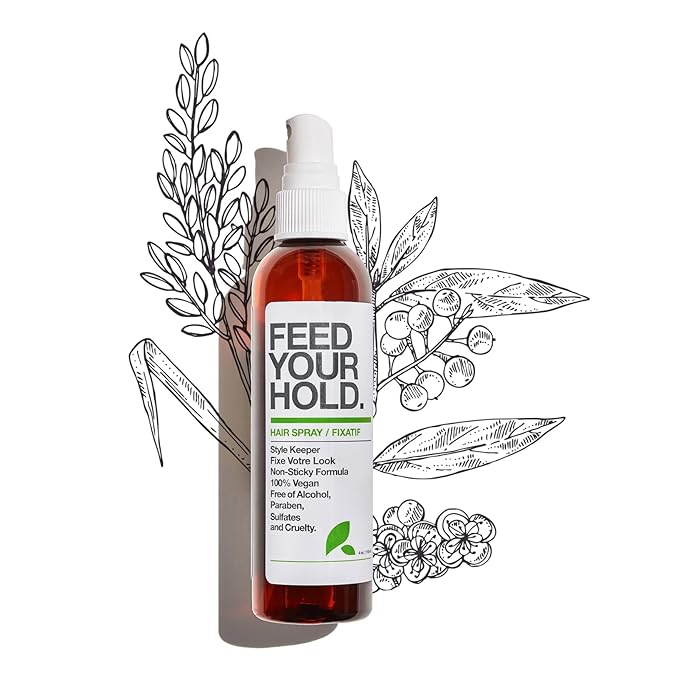 Yarok - Feed Your Hold Hair Spray - Style, Volumize & Moisturize - Natural Medium Hold Hair Spray - Non-Sticky, Aerosol Free Formula - 100% Vegan - Gluten, Sulfate, Paraben & Cruelty Free - 4oz