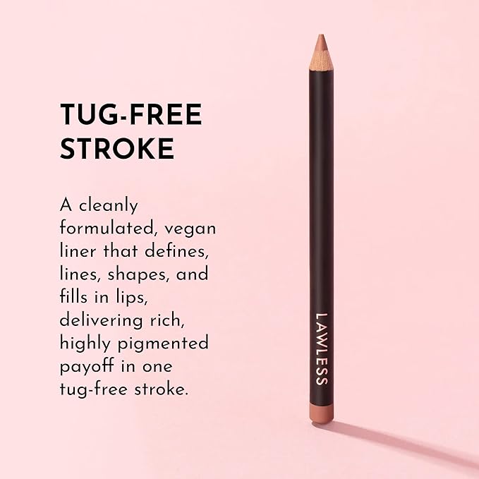 Lawless Women's Forget the Filler Definer Liner, Nude Honey, Pink, 0.04 Ounce