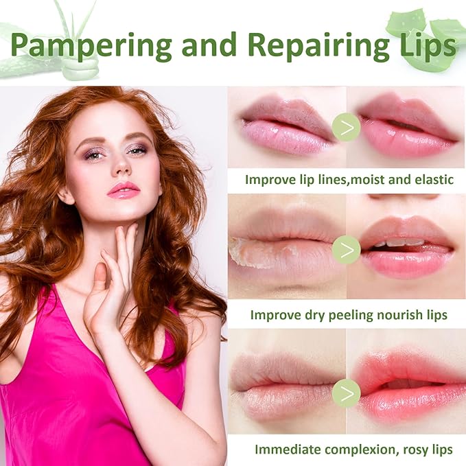 2PCS Jelly Lipstick,Moisturizing Color Changing Lip Balm Lipstick,Waterproof Temperature Color Change Lip Gloss (B)