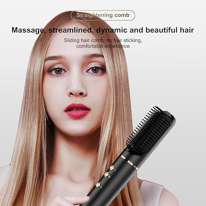 5 in 1 Hair Styler & Hair Dryer Brush, Upgrade Multi Blow Dryer Brush, Detachable Hot Air Brush Negative Ion Curling Brush Iron, Salon-Perfect Curls for All Hair Types