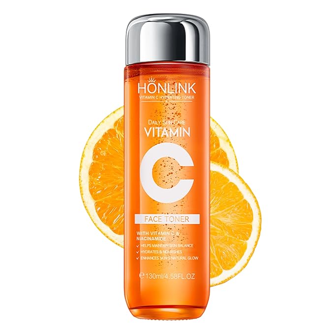 Premium 5X Vitamin C Face Toner, Facial Care Toner, Hyaluronic Acid Hydrating Facial Treatment for Even Skin Korean Tone, Safe Glowing Skin 130ml,K-Beauty,Tiktok Morning & Evening Skincare Women Gift