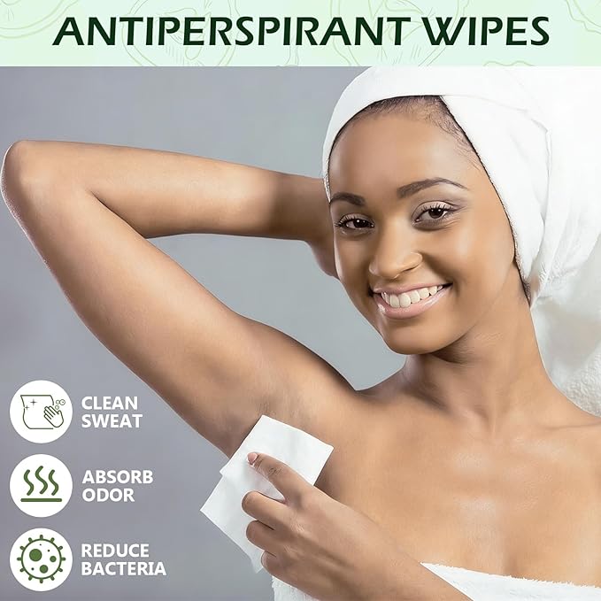 Timgle 150 Pcs Mini Travel Deodorant Wipes Individually Wrapped Antiperspirant Armpit Deodorant Body Sweat Wipes for Teens Women Men Sports Travel Underarm Sweating (Cucumber)
