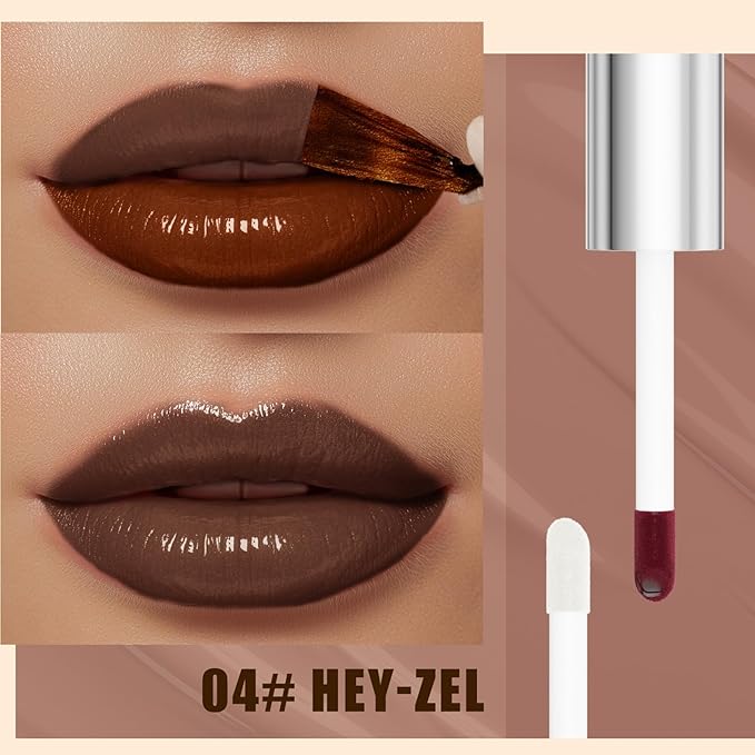 3Pcs Peel Off Lip Gloss Tattoo and Lip Oil Dual-Ended Combo, Lip Stain Peel Off Masque, Waterproof & Transfer-Proof Matte Lip Tattoo with Lip oil for All Skin Type