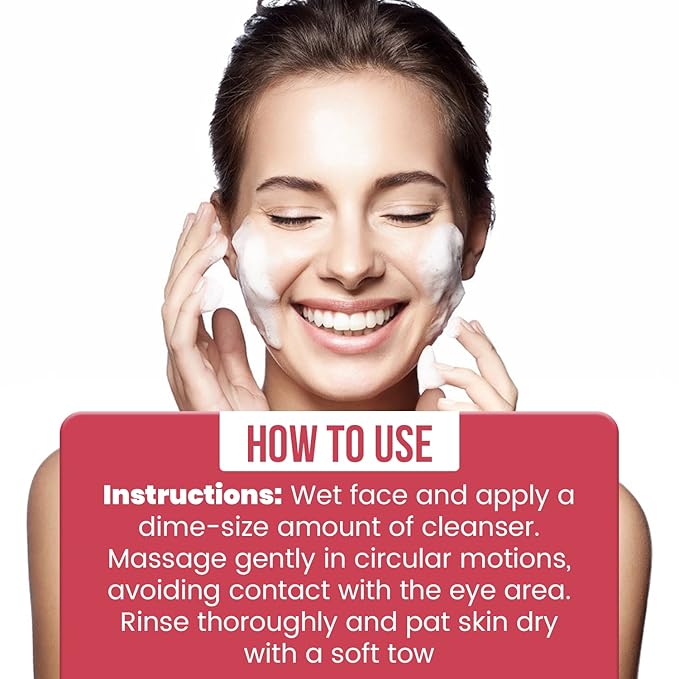 Reshma Beauty Rose Face Wash for All Skin Types & Dull, Glowing Skin and Deep Cleanser for Reviving, Nourishing & Rejuvenating, Removes Make-Up, For Daily Use, Cruelty-Free, 5.07 fl oz, Pack of 1