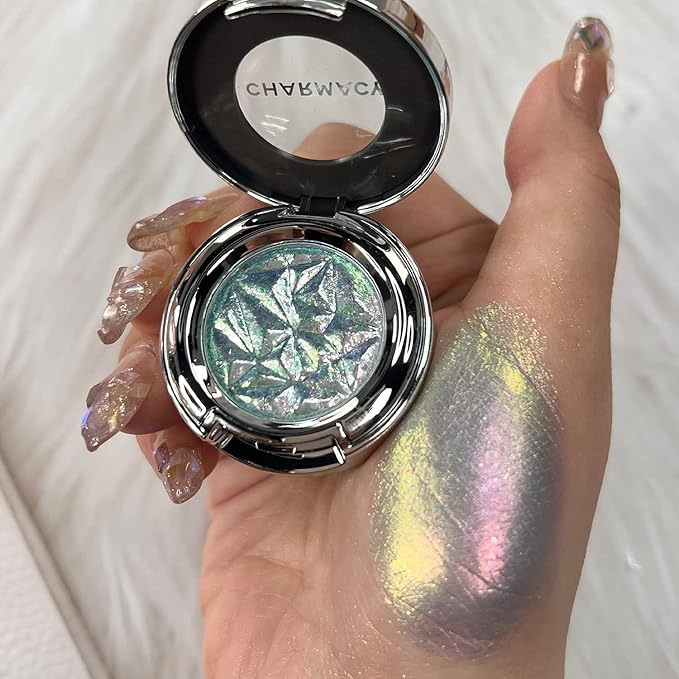 CHARMACY Duochrome Eyeshadow, Insane Shifters Chameleon Eyeshadow, Creates High-Impact, Metallic Eye Looks, 100% Vegan and Cruelty Free (Chameleon-#807, 0.06 Ounce (Pack of 1))