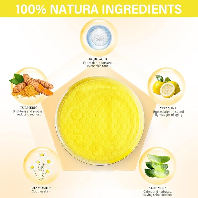 Turmeric Remover Wipes, Exfoliating Face Cleansing Pads with Aloe vera & Centella Asiatica for Hydrating, Moisturizing & Calming for Sensitive Skin, 40ct
