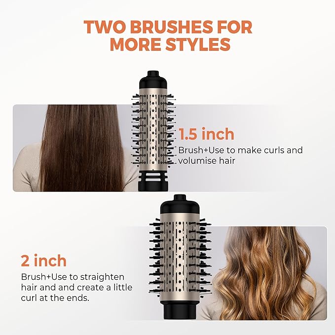 3 in 1 Rotating Hair Dryer Brush,