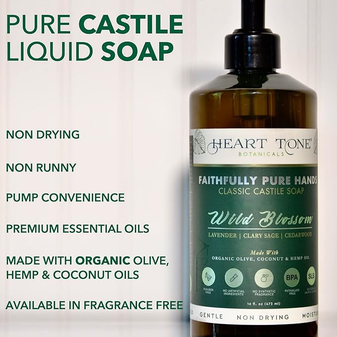 Liquid Castile Soap | Organic Olive and Coconut Oils | Non Drying Formula For All Skin Types | Naturally Fragranced Essential Oils (Key Lime)