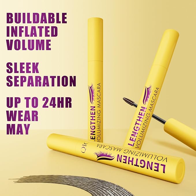 Bubble Mascara – Lightweight Volumizing Mascara for Fluffy, Lifted Lashes – Smudge-Proof, Jet Black Formula for Bold Curl, Lash Separation & Long-Lasting Bouncy Volume – No Clumps or Flakes