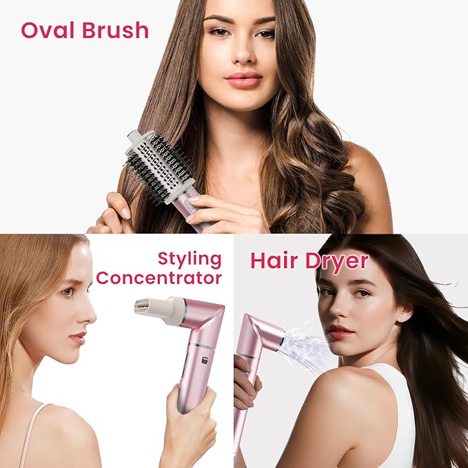 Air Curler Dryer: 3-in-1 Auto Wrap Hair Styler with Hot Air for Multi-Styling (PURPLE with Bag)
