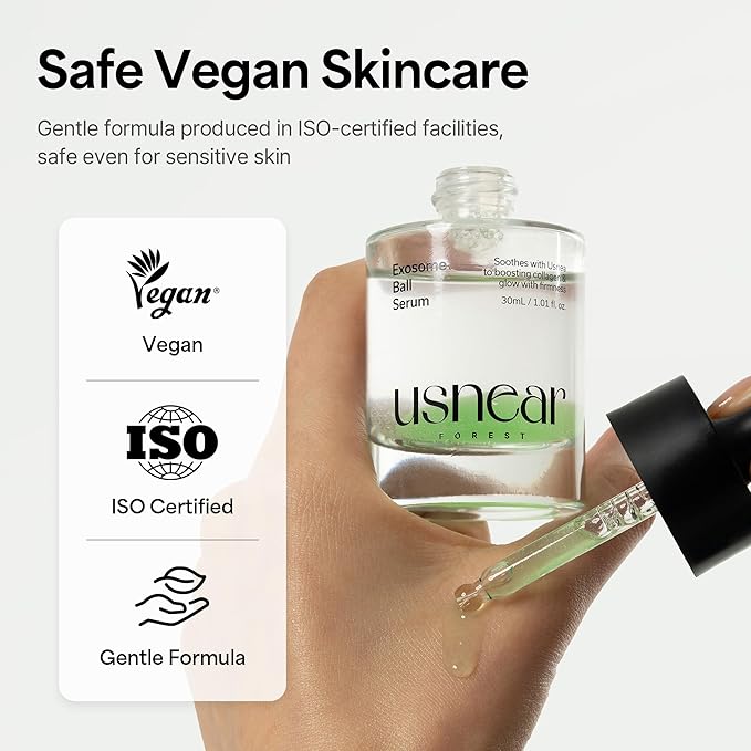 ExoBall Serum – Uneven Skin Texture & Pore Care for Radiant Face with Exosome, Niacinamide & Collagen, Korean Skin Care, 1.01 fl oz