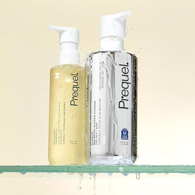 Skin Pre-Gleanse Oil Cleanser for Face. Double Cleansing Oil Skincare for Women with Cica and more. Non-Comedogenic Makeup Remover. Unscented Gentle Formula For All Skin Types. 6.5oz