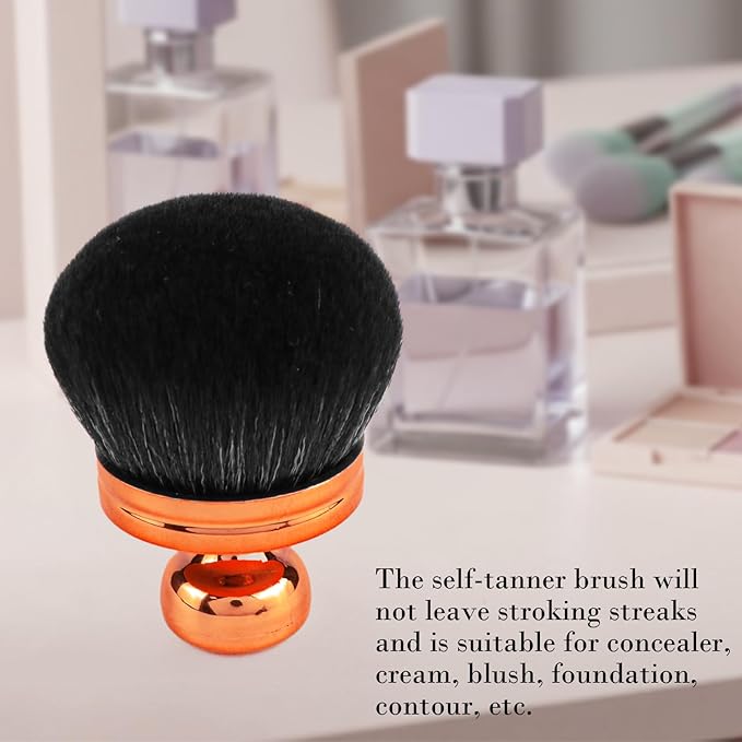 Extra Large Body Makeup Brush - Self-Tanning Applicator for Effortless Tan Blending on Legs and Back - Versatile Sunscreen Brush for Face and Body Beauty (rose gold)