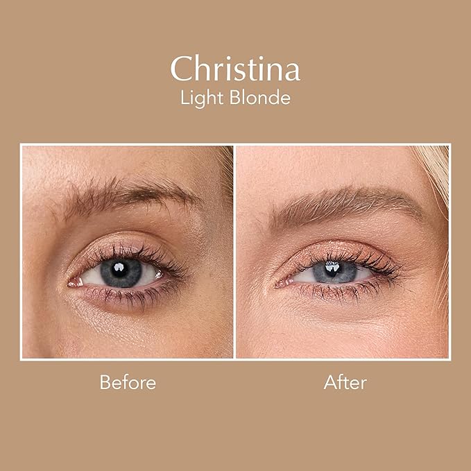 Thrive Causemetics Instant Brow Fix Semi-Permanent Eyebrow Gel, Waterproof Tinted Eye Brow Gel with Vitamin B5, Smudge-Proof, Vegan & Cruelty Free, Christina (Light Blonde)