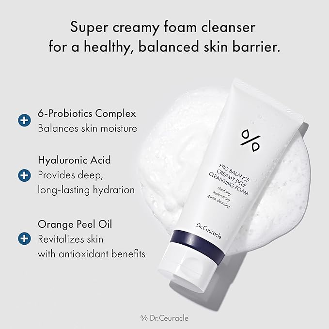 Dr.Ceuracle Pro Balance Cleanser Duo Set (Cleansing Oil & Cleansing Foam) - Hydrating pH Balanced Daily Facial Wash for All Skin Types, Korean Skincare Gift Set