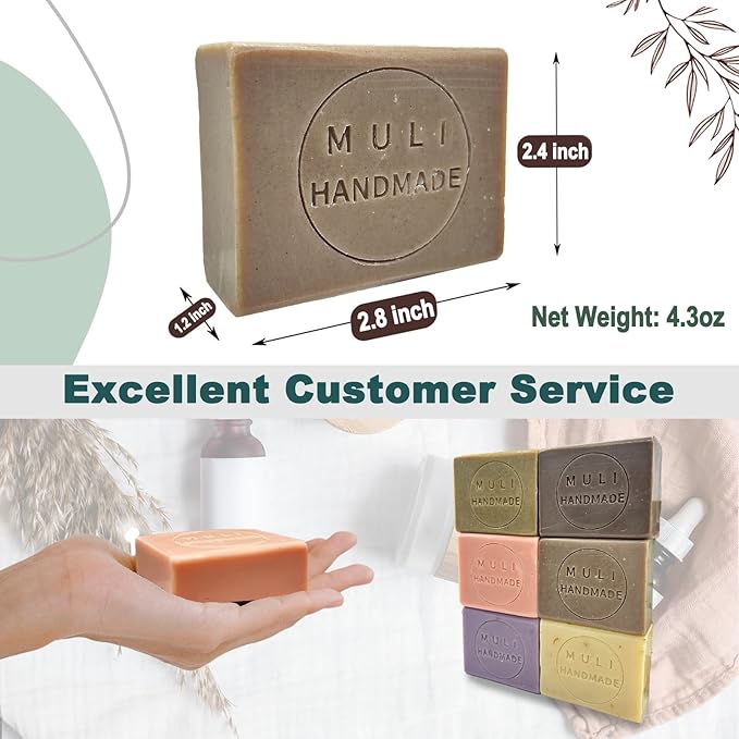 Natural Handemade Bar Soap for Men and Women with Essential oils, Scented Bar Soaps for Bath, Fragrance Regular Use Gift Set (Pack of 2) Rose Marseille