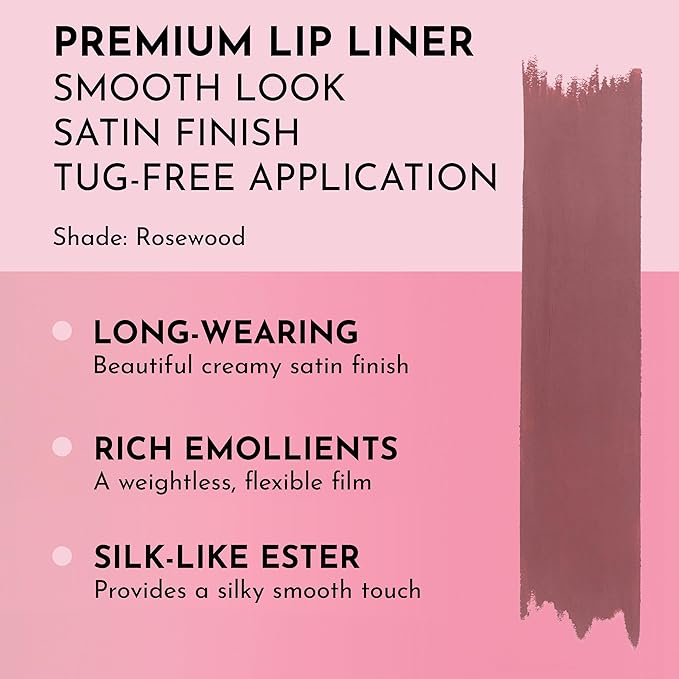 Lawless Women's Forget the Filler Definer Liner, Rosewood, Pink, 0.04 Ounce