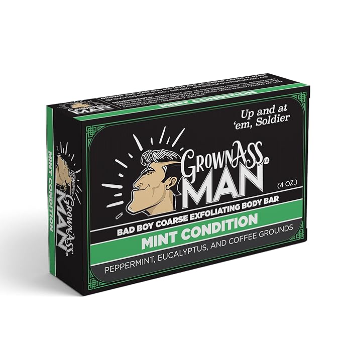 Grown Ass Man Co. Body Bars (Coarse Exfoliating Variety Pack, 3-Pack)