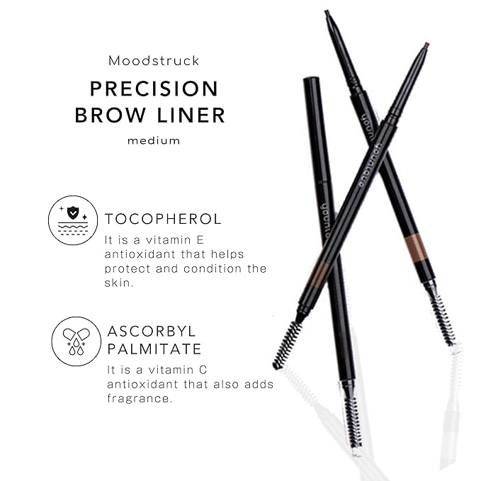 Moodstruck Precision Brow Liner | Medium Light Brown to Auburn | Waterproof, Smudge-Proof, & Long-Lasting Makeup | Eyebrow Pencil for Fuller, Natural-Looking Brows