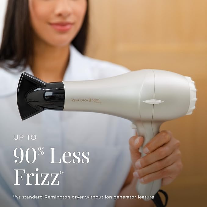 REMINGTON Shine Therapy Argan Oil & Keratin Hair Dryer/Blow Dryer (Pack of 2)