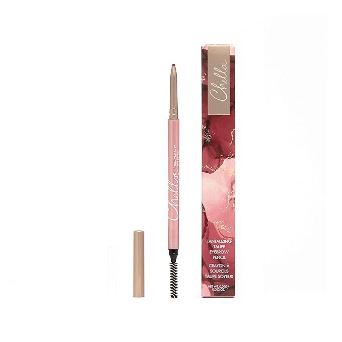 Chella Eye Brow Pencil – Easy-to-Use Brow Definer for Shaping, Filling & Blending – Long-Wear Taupe Eyebrow Pencils for Women with Precise Tip (Taupe)