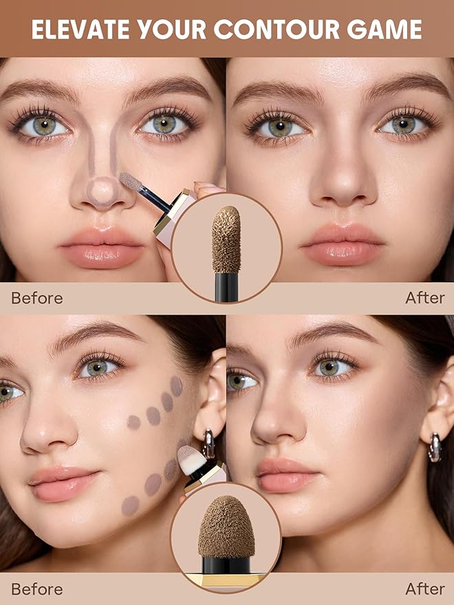 SHEGLAM Precision Sculpt Liquid Contour Duo-Soft Tan