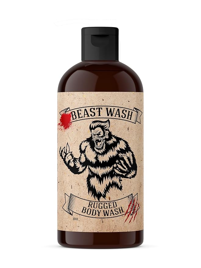 Johnny Slicks Body Wash - Supports Clean & Hydrated Skin - With Activated Charcoal, Organic Oils & Exfoliants - Rugged Scent - 16 oz